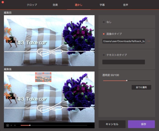 add watermarks to video using imedia converter deluxe mac